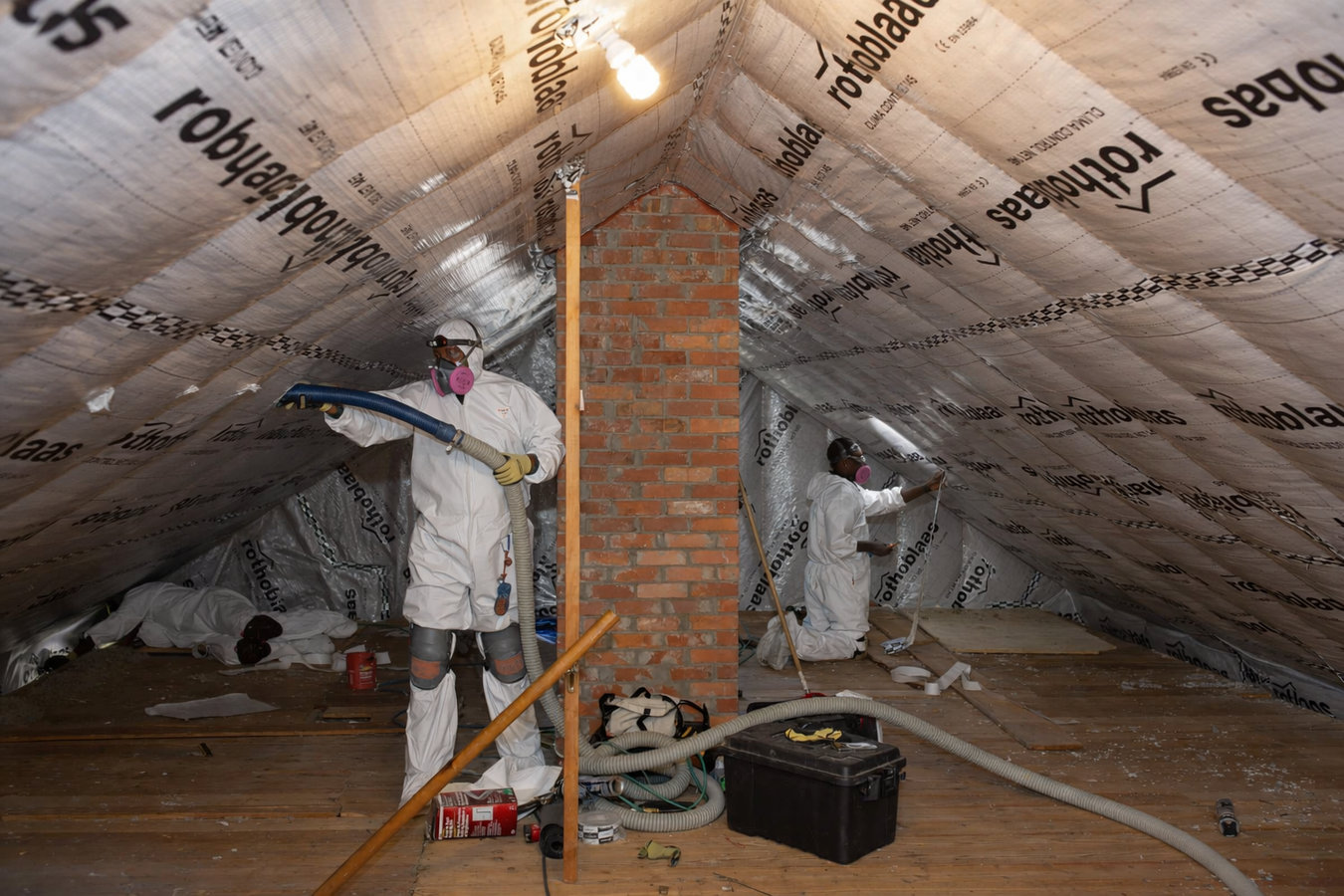 Attic air sealing in Champaign, IL